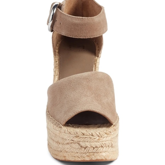 Marc Fisher LTD Genuine Leather Espadrille Platform Sandals - Picture 4 of 6